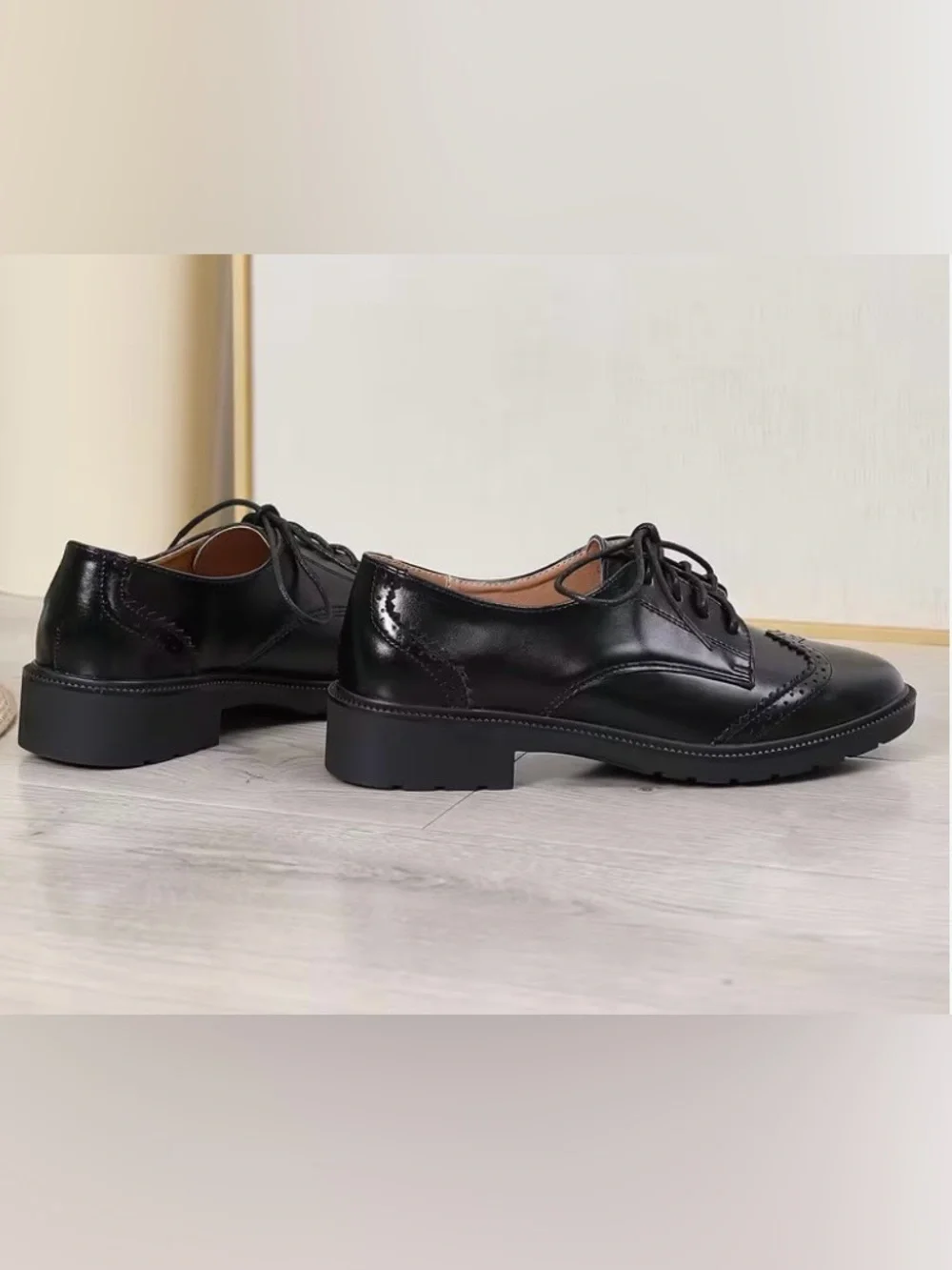 Vegan Leather Brogue Oxford NWOT